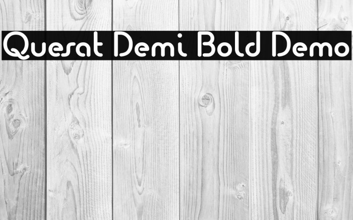 Quesat Demi Bold Demo Font examples