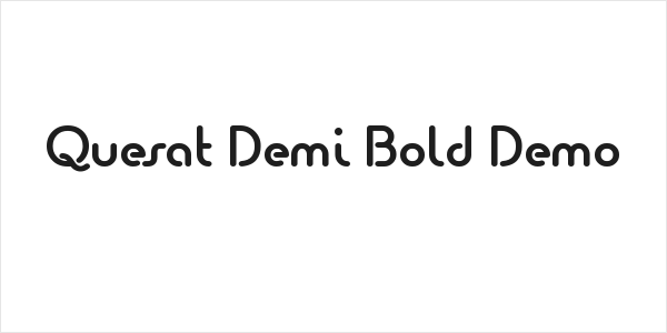 Quesat Demi Bold Demo Logo