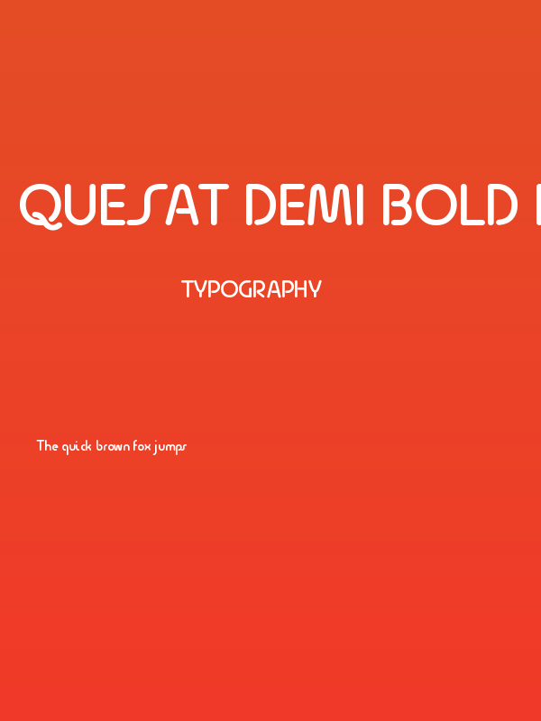 Quesat Demi Bold Demo Poster