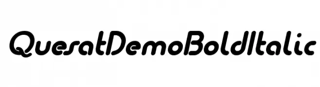 Quesat Demo Bold Italic  Frei Schriftart Herunterladen