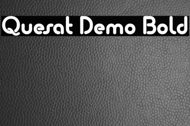 Quesat Demo Bold  examples