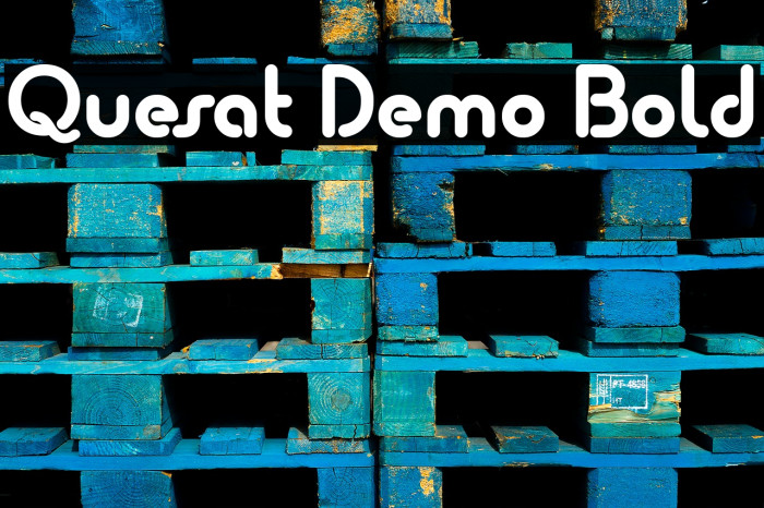 Quesat Demo Bold Font examples