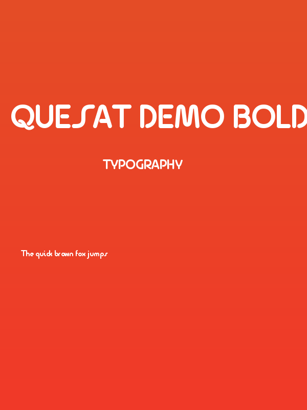Quesat Demo Bold Poster