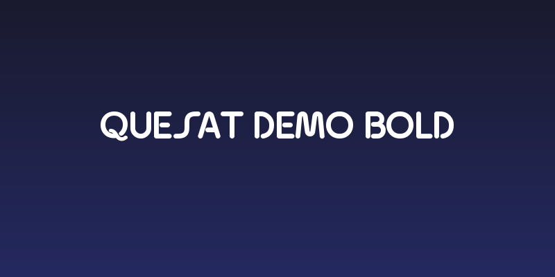 Quesat Demo Bold Social Header