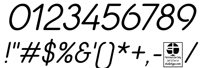 Quesat Demo Italic Font OTHER CHARS