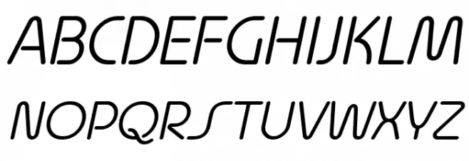 Quesat Demo Italic Font Litere mari