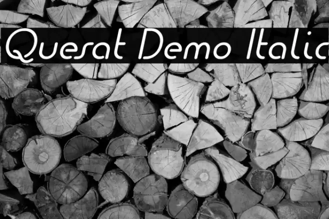 Quesat Demo Italic Font examples
