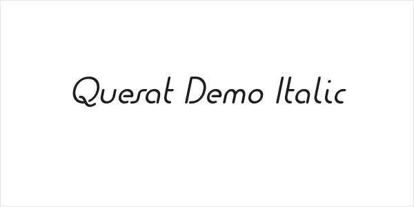 Quesat Demo Italic Logo
