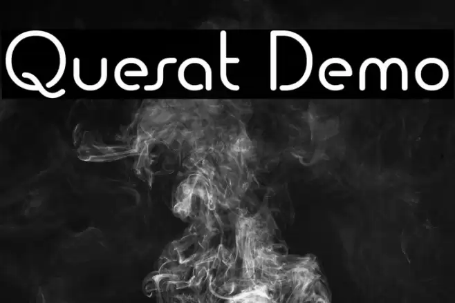 Quesat Demo Font examples