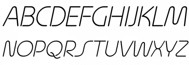 Quesat Light Demo Italic Polices MAJUSCULES