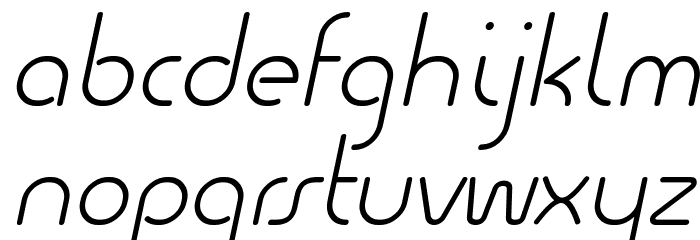 Quesat Light Demo Italic Font LOWERCASE