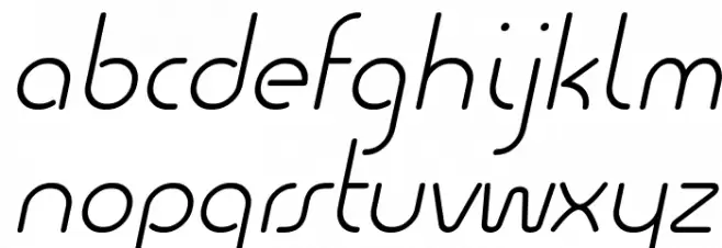 Quesat Light Demo Italic フォント 小文字