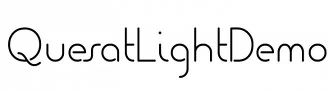 Quesat Light Demo  Frei Schriftart Herunterladen