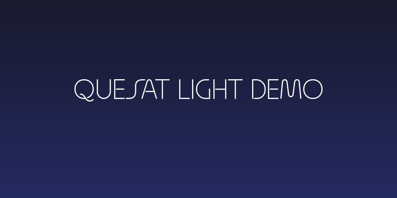 Quesat Light Demo Social Header