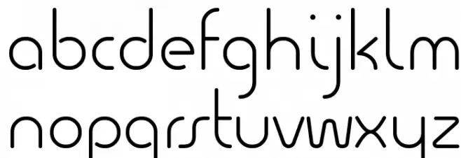 Quesat Light Demo Schriftart Kleinbuchstaben