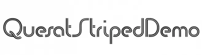 Quesat Striped Demo  Frei Schriftart Herunterladen