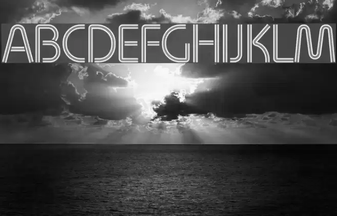 Quesat Striped Demo Font examples