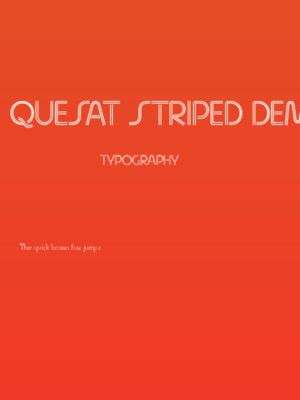Quesat Striped Demo Poster
