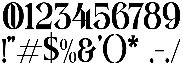Quesmar Regular Font OTHER CHARS