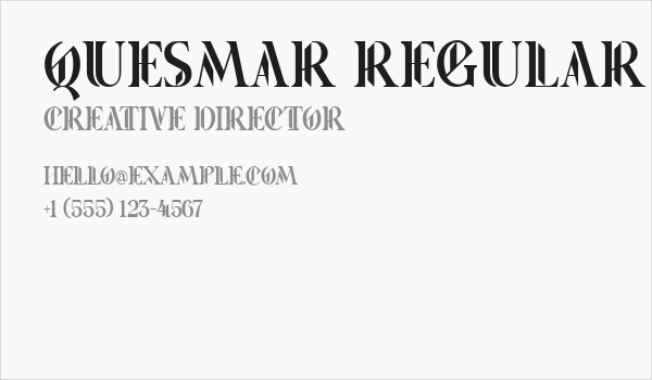 Quesmar Regular Business Card