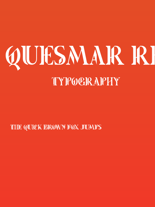 Quesmar Regular Poster