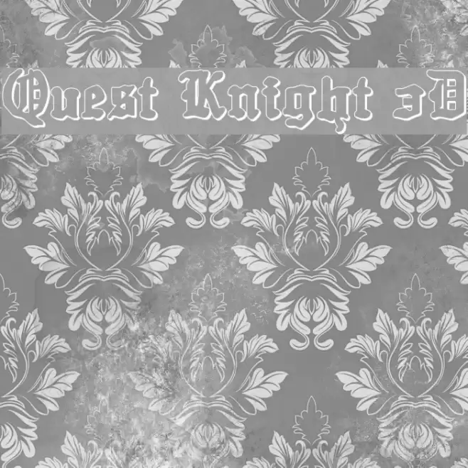 Quest Knight 3D Schriftart examples
