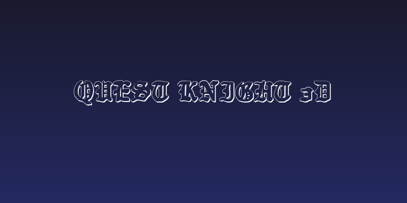 Quest Knight 3D Social Header