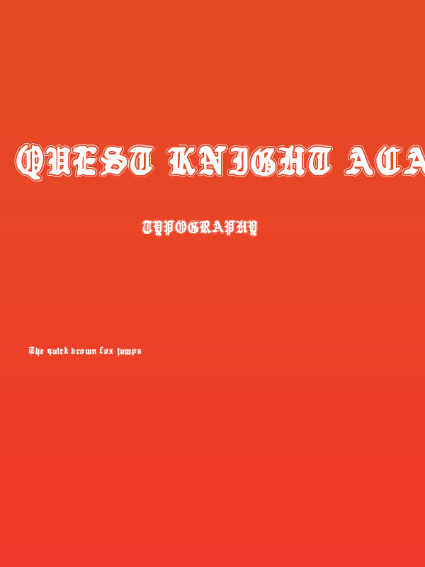 Quest Knight Academy Poster