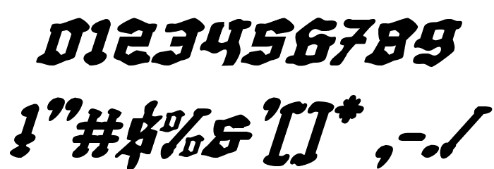 Quest Knight Italic Font OTHER CHARS