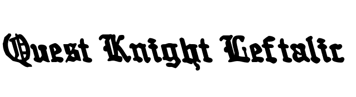Quest Knight Leftalic  Fuentes Gratis Descargar