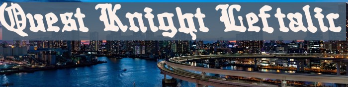 Quest Knight Leftalic Font examples