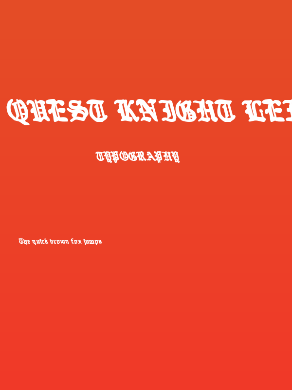 Quest Knight Leftalic Poster