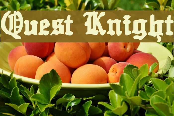 Quest Knight Font examples