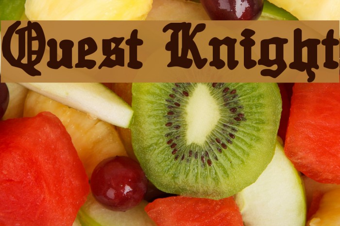 Quest Knight Font examples