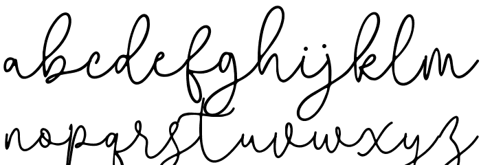 Questa Whitte Font LOWERCASE