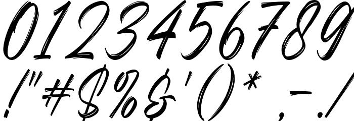 Questario-Brush Font OTHER CHARS