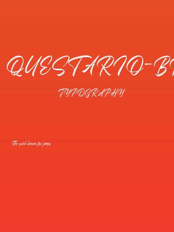 Questario-Brush Poster