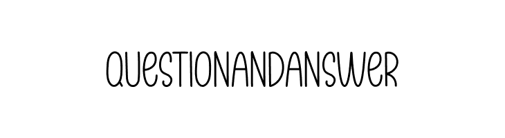 Question And Answer  font caratteri gratis