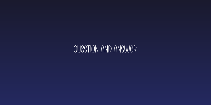 Question And Answer Social Header