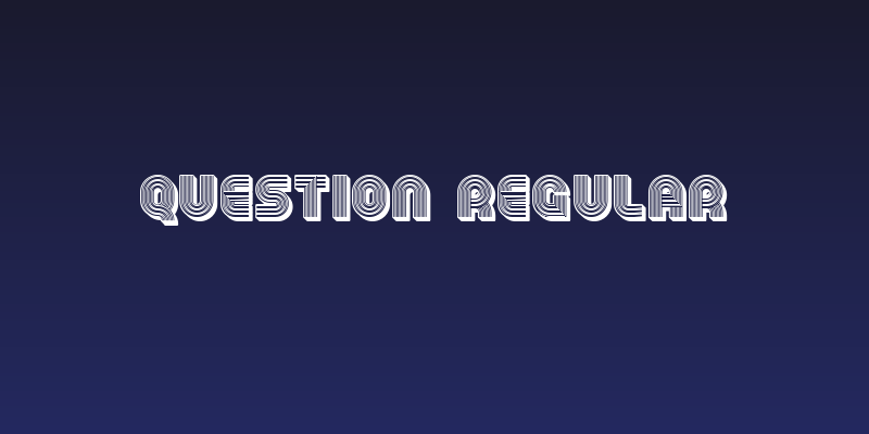 Question Regular Social Header