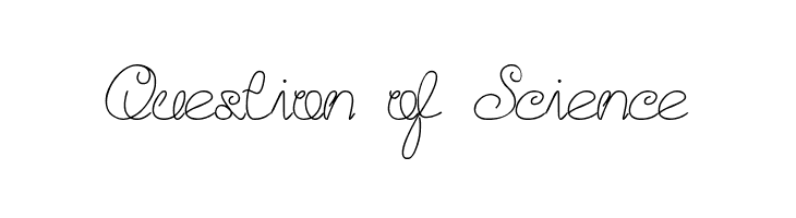 Question of Science Font