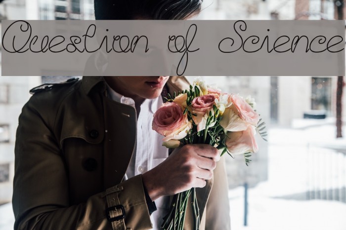 Question of Science Font examples