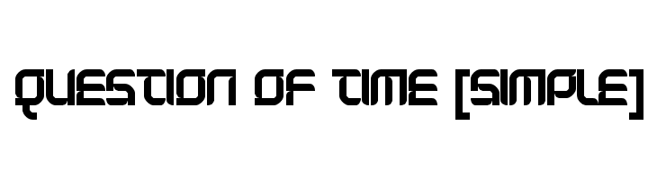 Question of time [simple]  免费字体下载