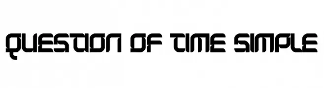 Question of time simple  les polices de caractères gratuit tlcharger