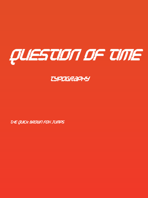 Question of time Poster