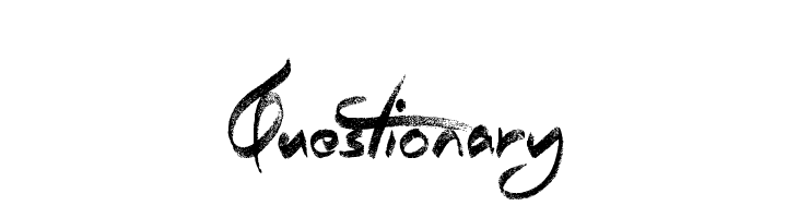 Questionary Шрифта
