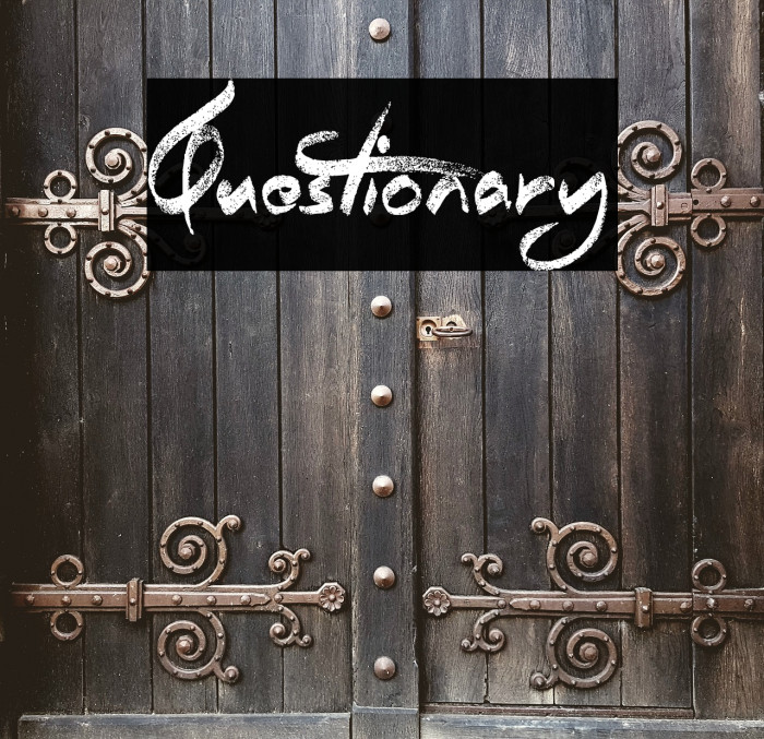 Questionary Font examples