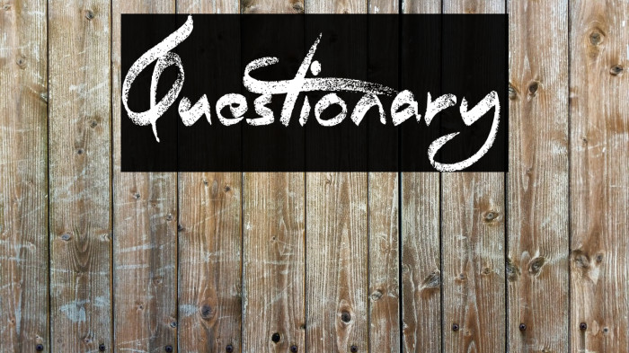 Questionary Font examples