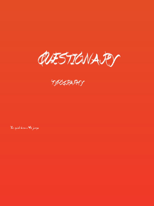 Questionary Poster