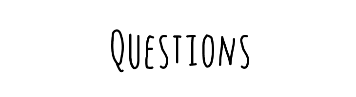 Questions  フリーフォントのダウンロード